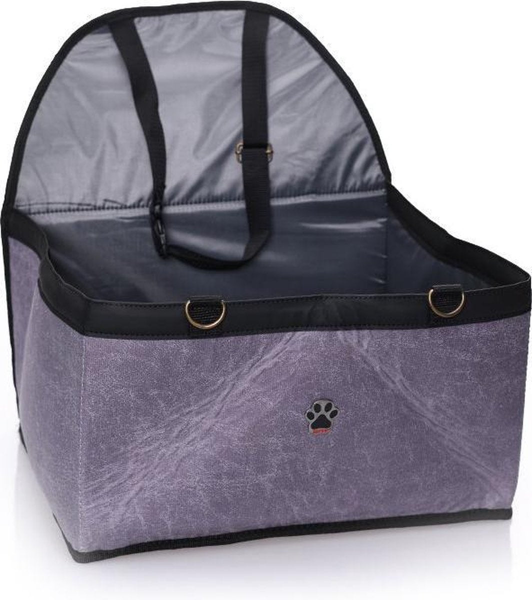 Lepus Autostoel hond - Bench - Automand - Hondenmand auto - Hondenstoel auto - Paars