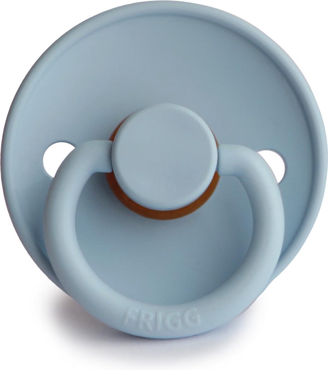 FRIGG Fopspeen maat 1 - 0-6 maanden - Baby Blue - Natuurrubber