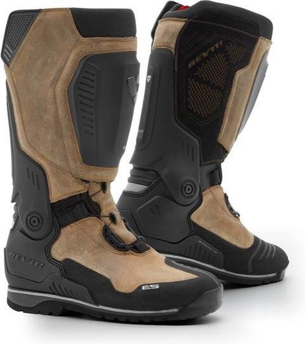 REV'IT! EXPEDITION H2O BLACK BROWN MOTORCYCLE BOOTS 43