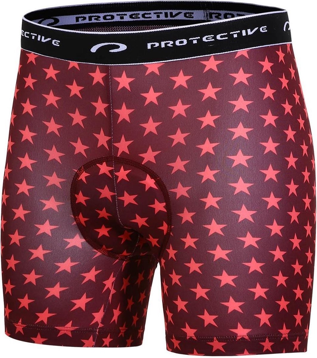 Protective Fietsonderbroek P-sweet Jane Dames Polyester Rood Mt 44