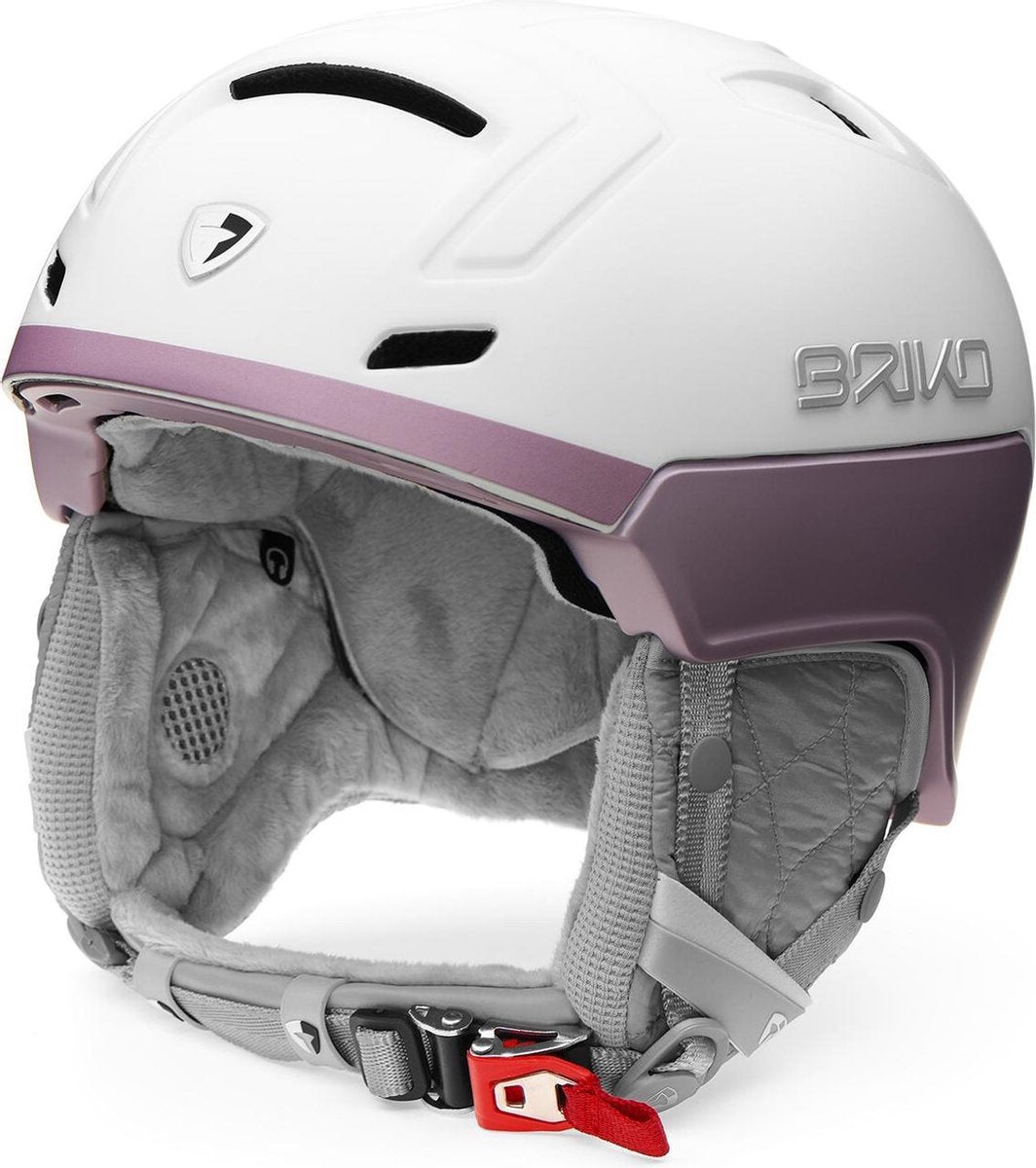 Briko Ambra Ski helmet WHITE METAL PINK - Maat XL