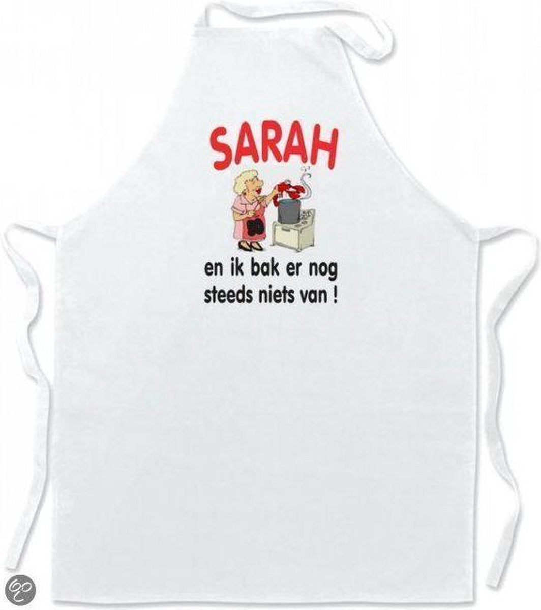 Mijncadeautje Schort Leuke keukenschort Sarah