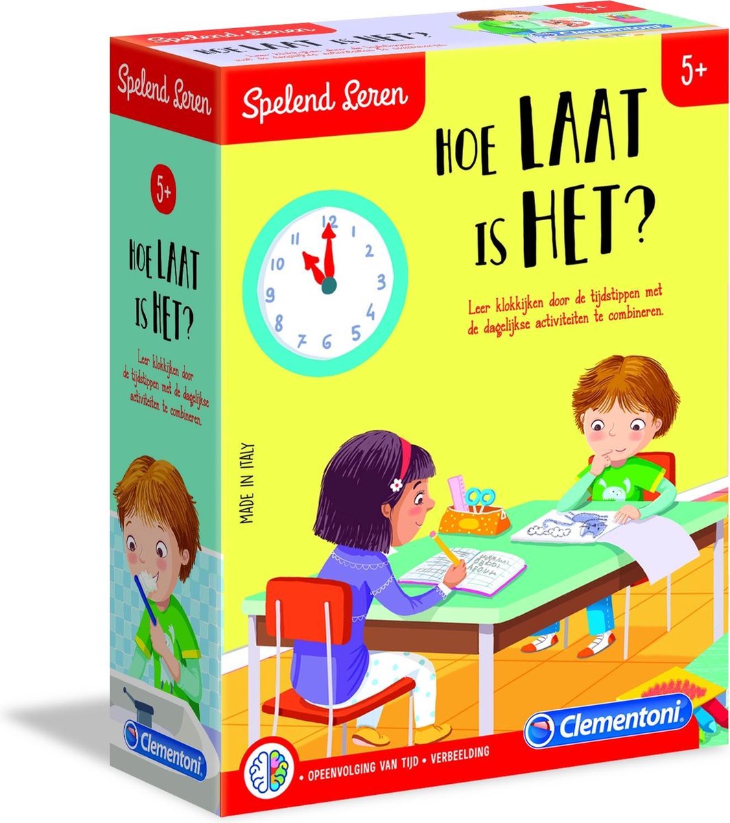 Clementoni Spelend Leren Hoe Laat Is Het? Educatief spel