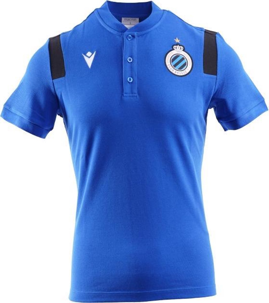 Polo Blauw Macron volw.