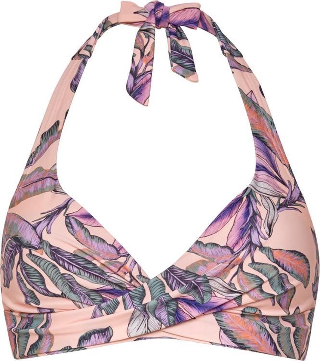 Beachlife Tropical Blush Halter bikinitop met beugel Dames - Maat 36D
