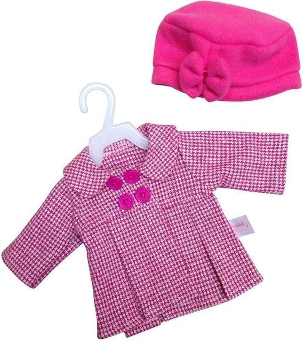Amleg Jas Met Hoed Mini Mommy Roze Meisjes 38-41 Cm