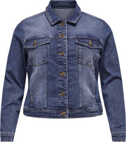 ONLY CARMAKOMA CARWESPA LIFE DENIM JACKET MBD NOOS Dames Jas - Maat 52