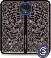 eShopper Voetmassage Stimulator – Voetmassage Apparaat – Spierstimulator – Acupunctuur Mat - Acupressuurmat – EMS – Draadloos - Zwart