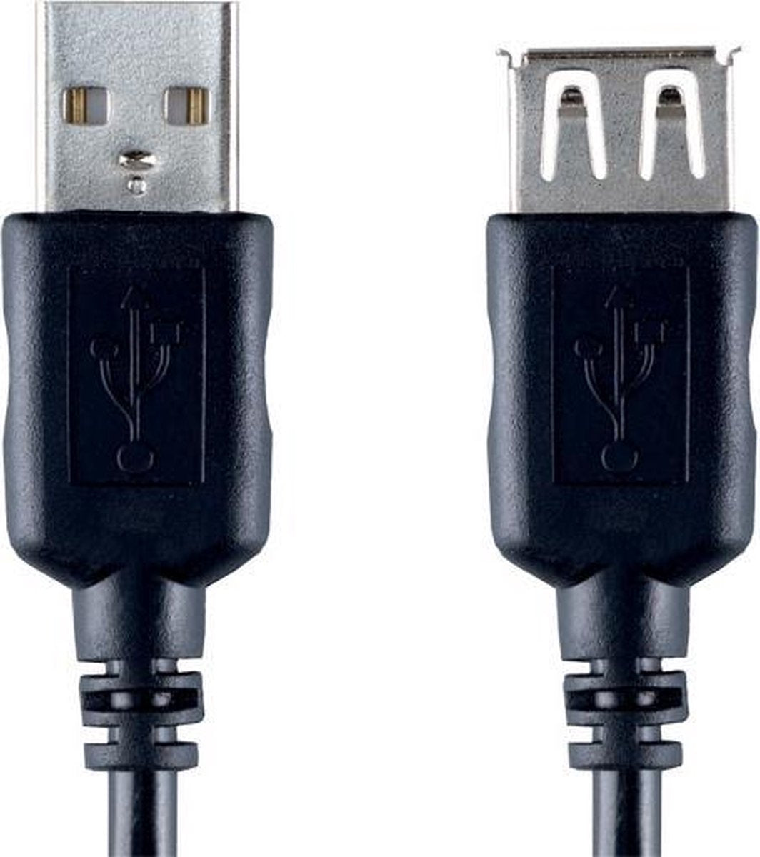 Bandridge USB 2.0 A Male naar USB 2.0 A Female - 2 m