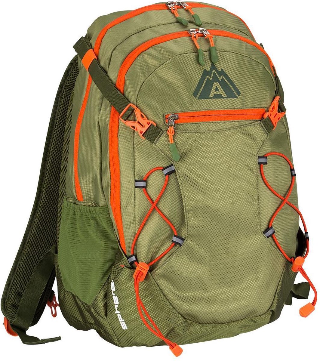 Abbey Backpack - Rugzak- groen/oranje