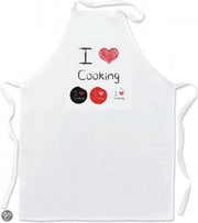 Mijncadeautje Schort Leuke keukenschort I love cooking