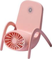 Studentenflat Kantoor Mobiele telefoonhouder Desktop Miniventilator (roze)