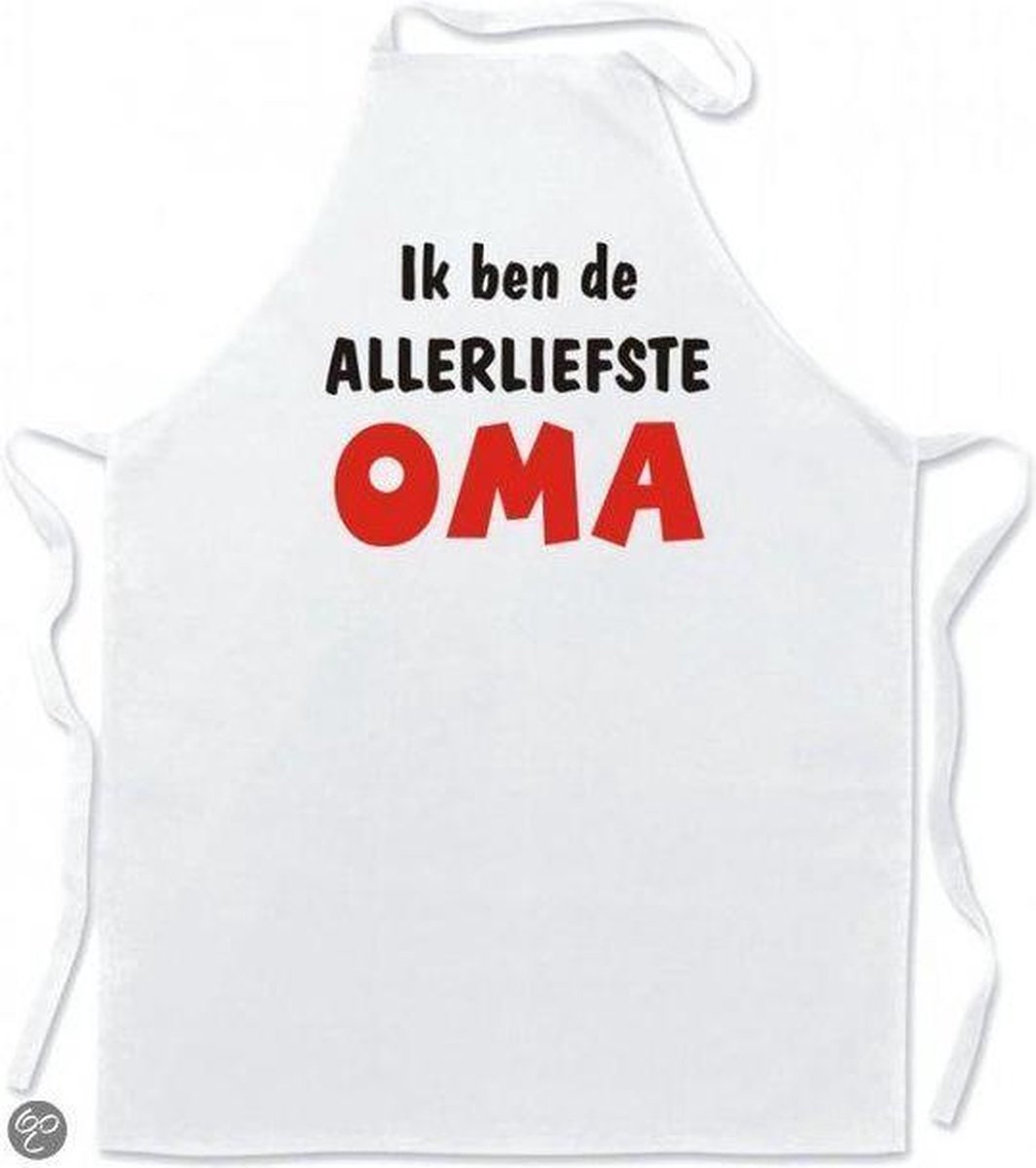 Mijncadeautje - Schort - Keukenschort - Liefste Oma
