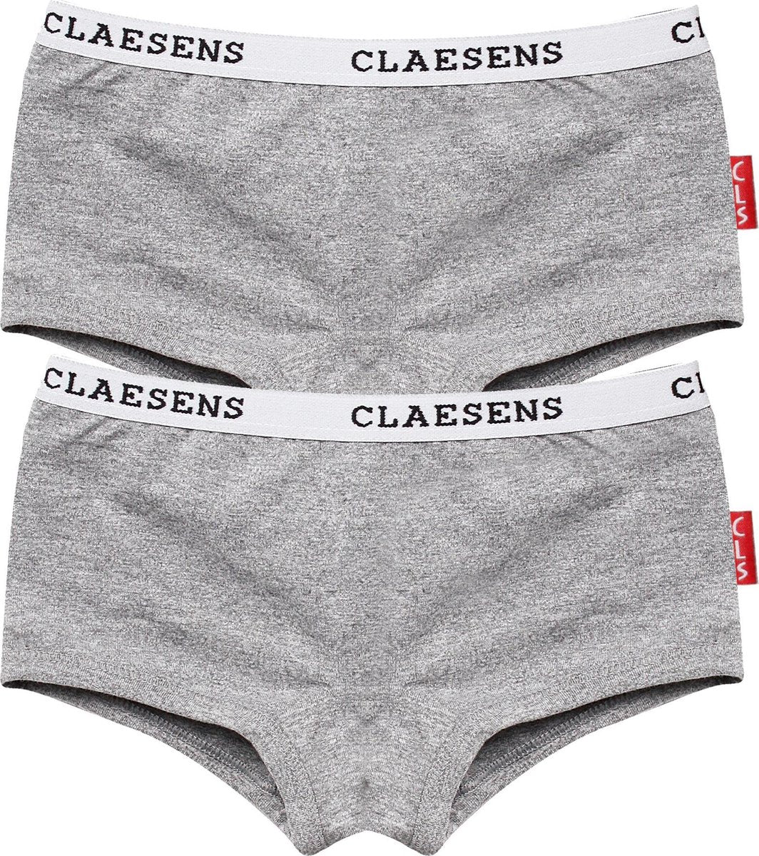 Claesen's Meisjes 2-pack Boxershort - Greys - Maat 128-134