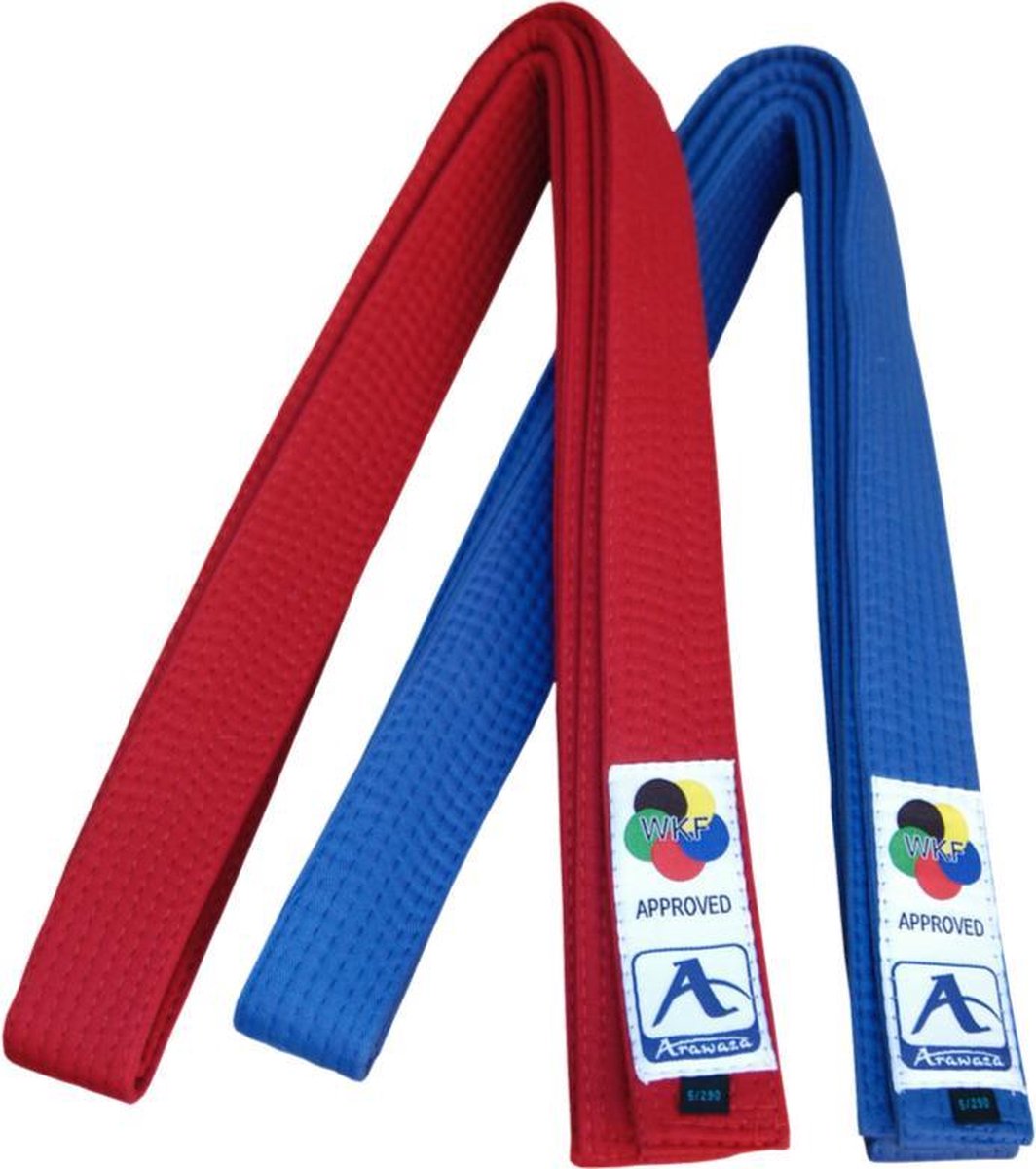 Karateband voor kumite (competitie) Arawaza | rood & blauw - Product Kleur: Rood / Product Maat: 220