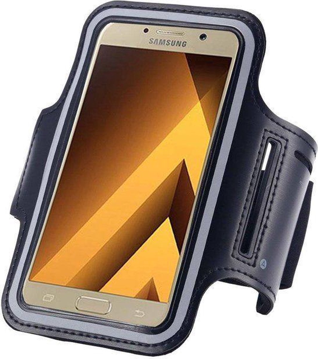 Samsung Galaxy A5 2017 Sportband Hardloop armband Zwart