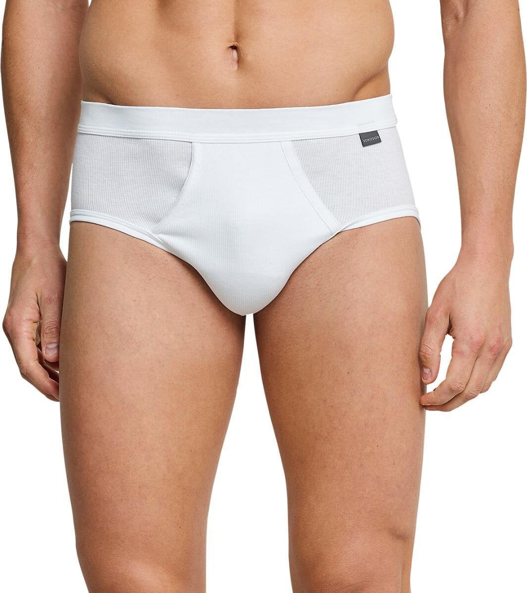 Schiesser sportslip 4 pack Cotton Essentials dubbelrib