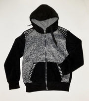 S&C vest - met imitatieleren accenten - zwart - maat 122