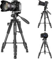 Grandecom® Statief Camera | Draagbaar | 3-Poot | Tripod | Draagbaar + Draagtas | Canon | Nikon | DSLR | Sony | 142 cm