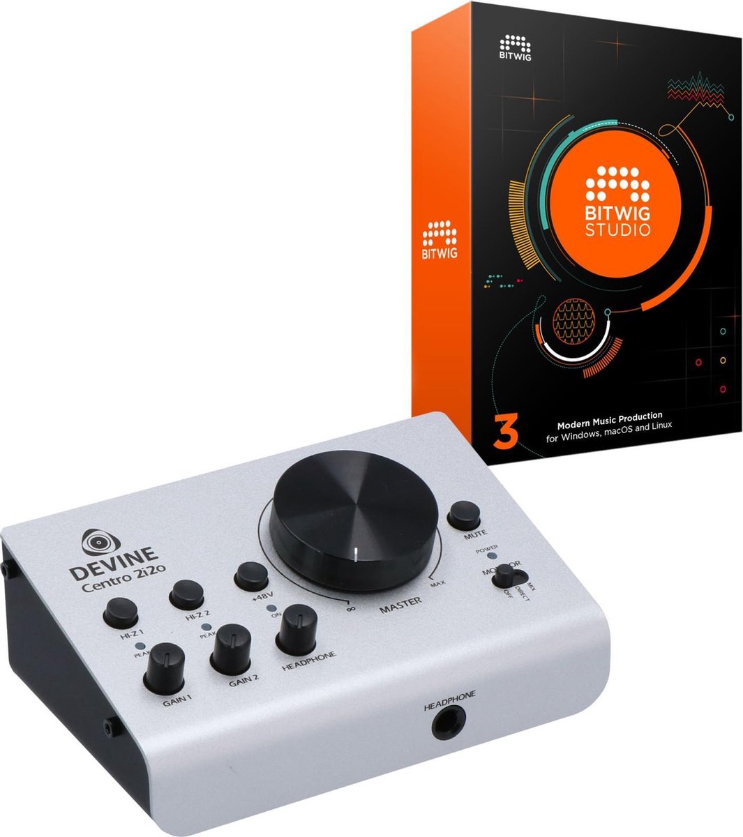 Devine Centro 2i2o bundel met Bitwig upgrade