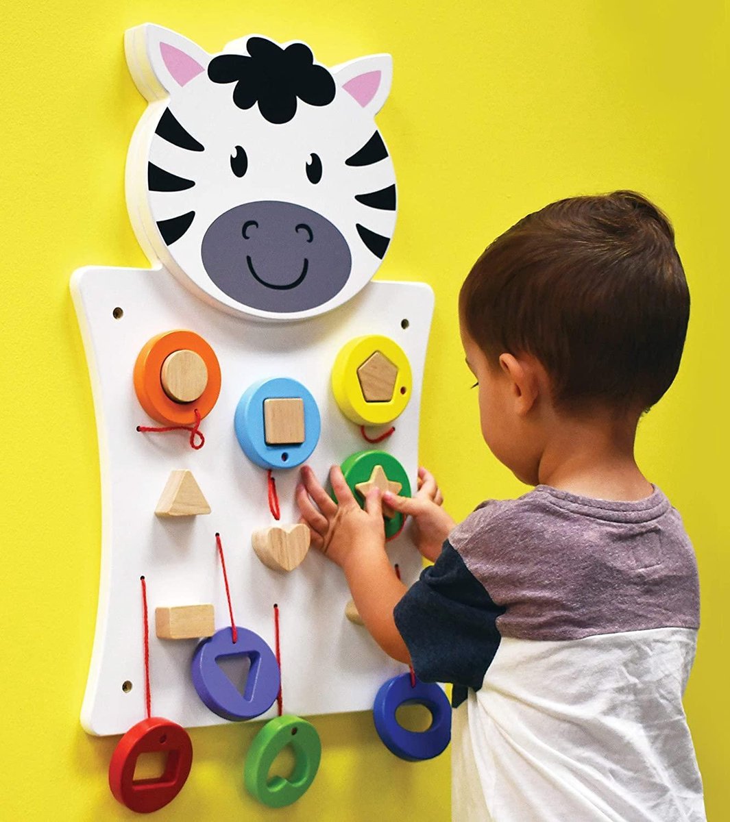Viga Toys Wandspeelbord Zebra 36 X 55 Centimeter