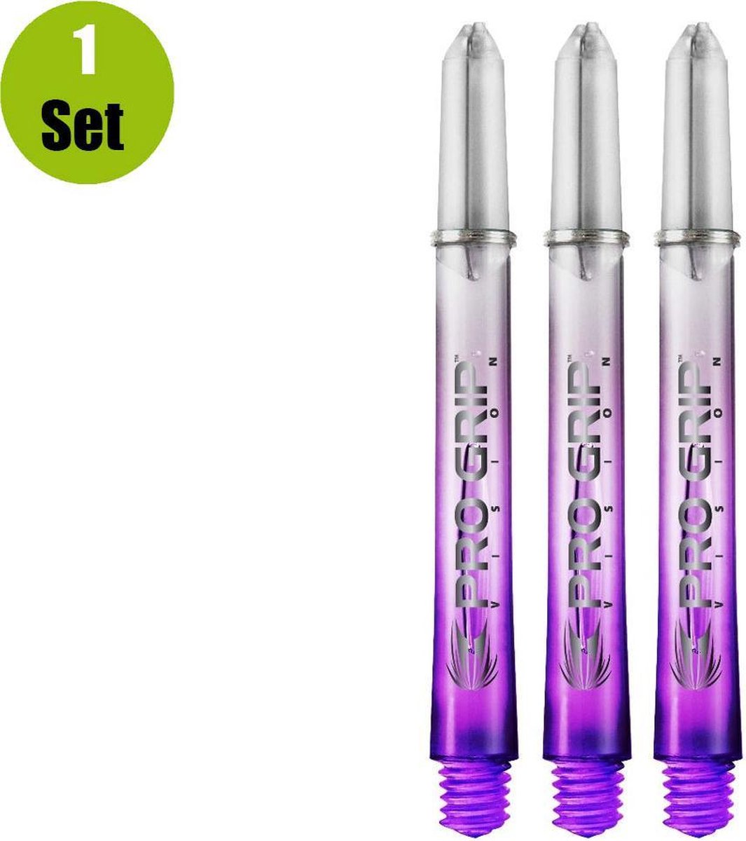 3 sets PRO GRIP PURPLE VISON INTERMEDIATE dart shaft