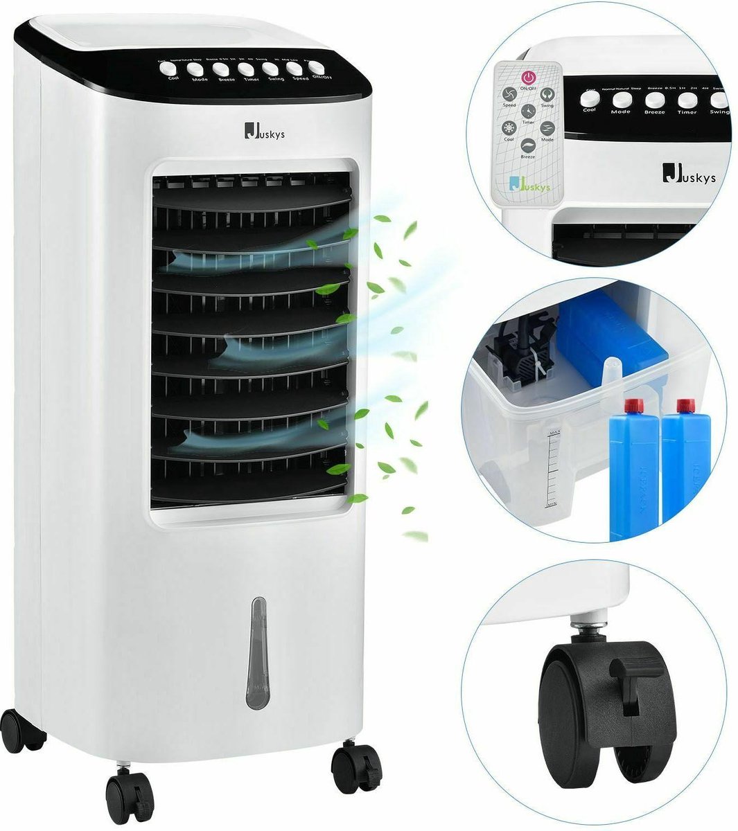 Mobiele Ventilator / Aircooler - 65Watt - Kunststof