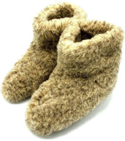 wollen sloffen 100% wol pantoffels -grijs hoog model- maat 43