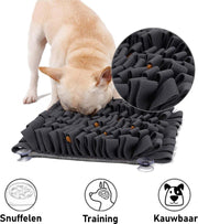 Snuffelmat Hond Kat Honden Speelgoed Puppy Speelgoed Katten Speeltjes - Snuffelmatten Voor Honden en Katten intelligentie - Hersenwerk - Speelmat - Konijnen - Training - Speeltjes - Trainingsmat - Anti-Schrok - Snuffelkleed - Grijs Met Zuignapjes