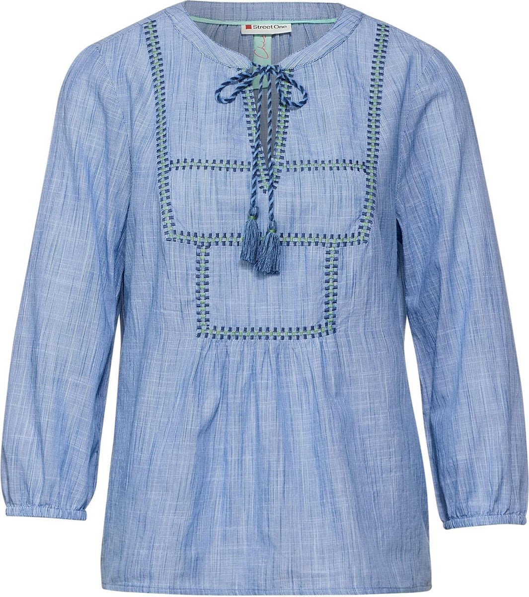 Street One blouse chambray Donkerblauw-36 (S)