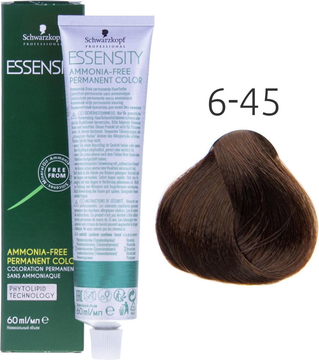 Schwarzkopf - Essensity - Color - 6-45 Donkerblond Beige Goud - 60 ml