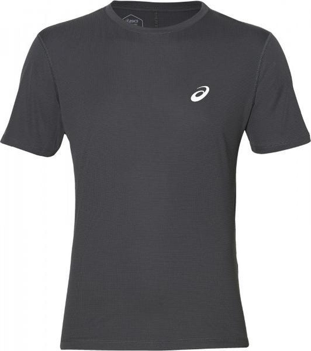Asics Silver Ss Top Sportshirt Heren - Dark Grey - Maat XL