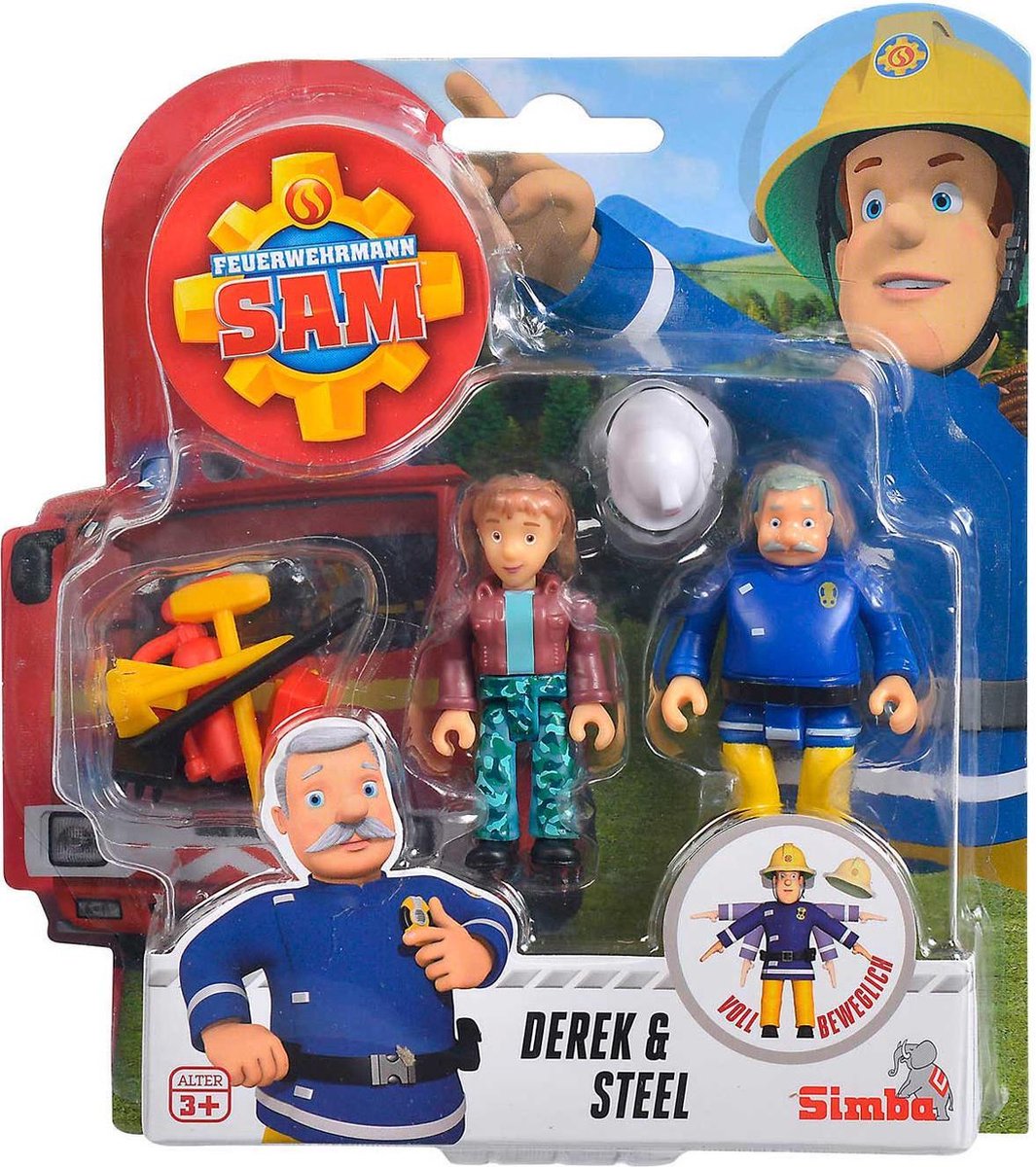 Brandweerman Sam Speelfiguren - Derek & Steel