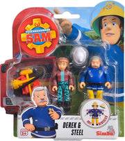 Brandweerman Sam Speelfiguren - Derek & Steel