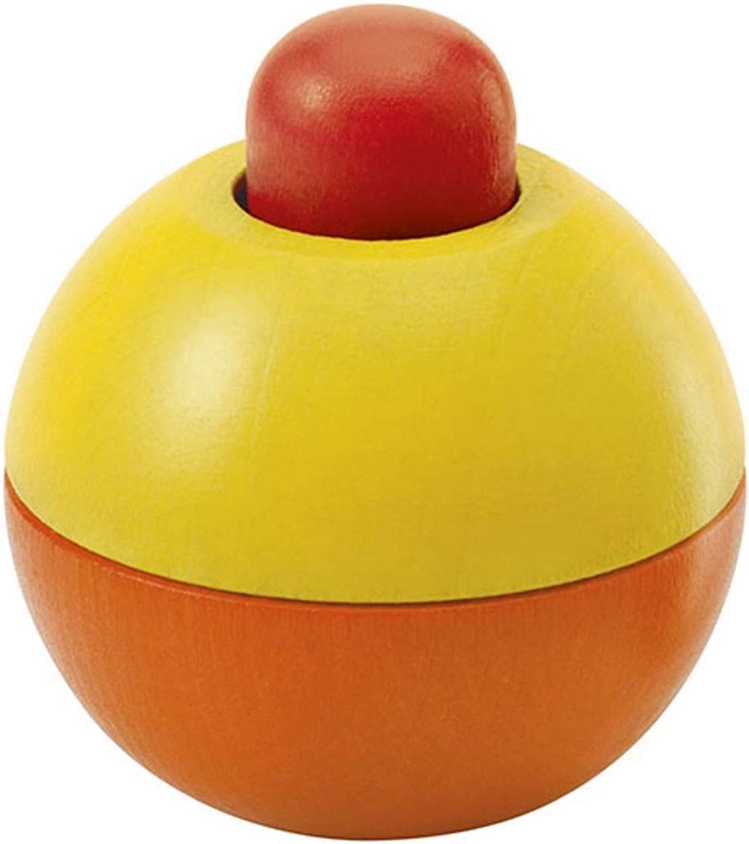 Selecta Spielzeug Speelbal Junior 9 Cm Hout Rood/geel/oranje