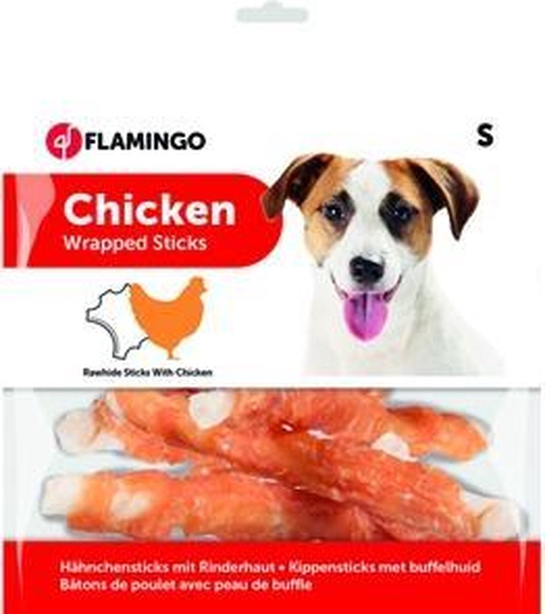 Chicken wrap stick 12CM - 350g hondensnack
