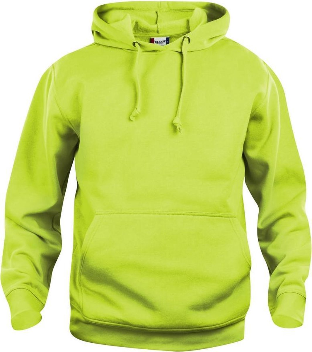 Basic hoody signaalgroen xxl