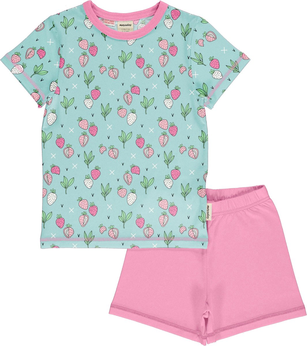 Meyadey Pyjama Set SS |SSTRAWBERRY FIELDS| Maat 74/80