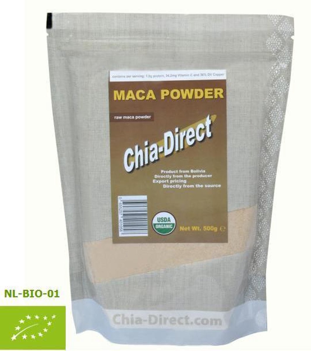 500gr Bio Maca Poeder 100% Puur