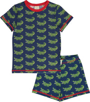 Maxomorra kinder pyjama korte broek Crocodile 122-128