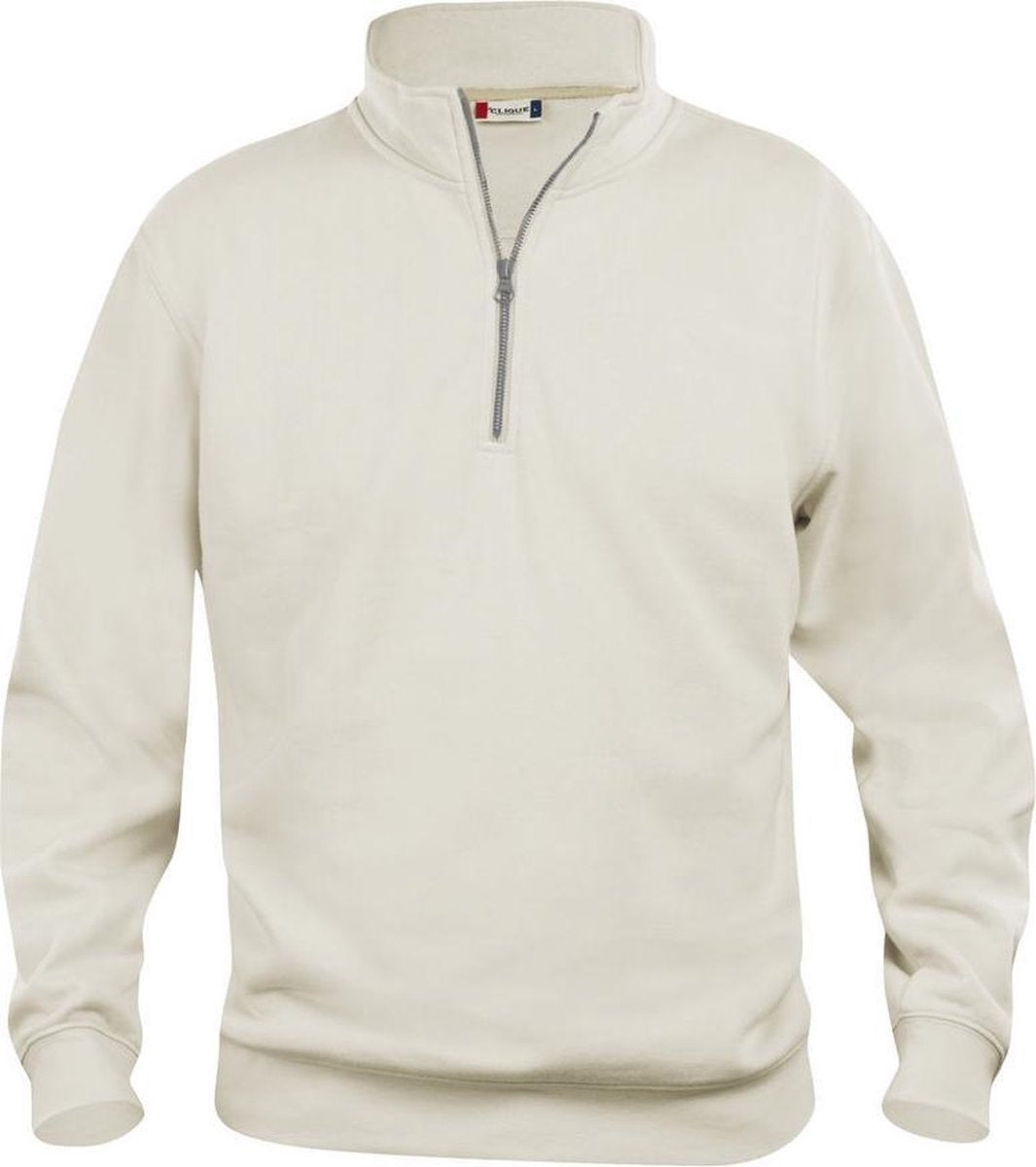 Clique Basic halfzip Licht khaki maat XL