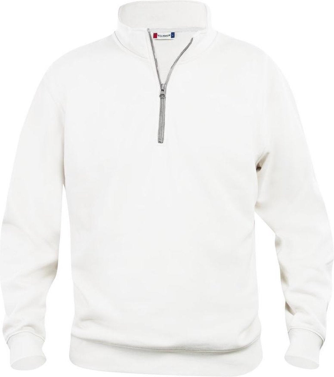 Clique Basic halfzip Wit maat S