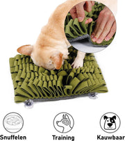 Snuffelmat Hond Kat Honden Speelgoed Puppy Speelgoed Katten Speeltjes - Snuffelmatten Voor Honden en Katten intelligentie - Hersenwerk - Speelmat - Konijnen - Training - Speeltjes - Trainingsmat - Anti-Schrok - Snuffelkleed - Groen Met Zuignapjes