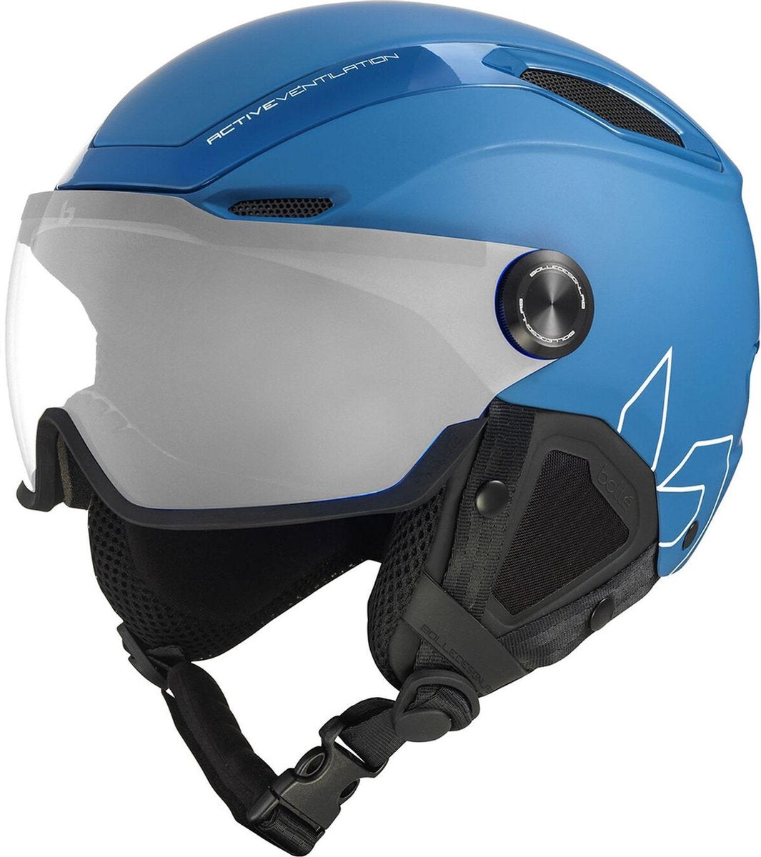 Bolle Bollé V-Line Visor Skihelm - Unisex - blauw