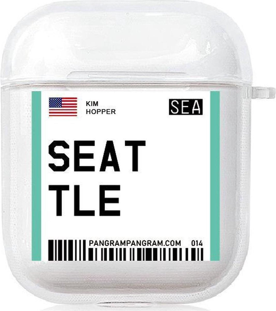AirPods Case Cover City - Bescherm hoes - Seattle - Geschikt voor Apple AirPods 1 & 2 - gerrey.
