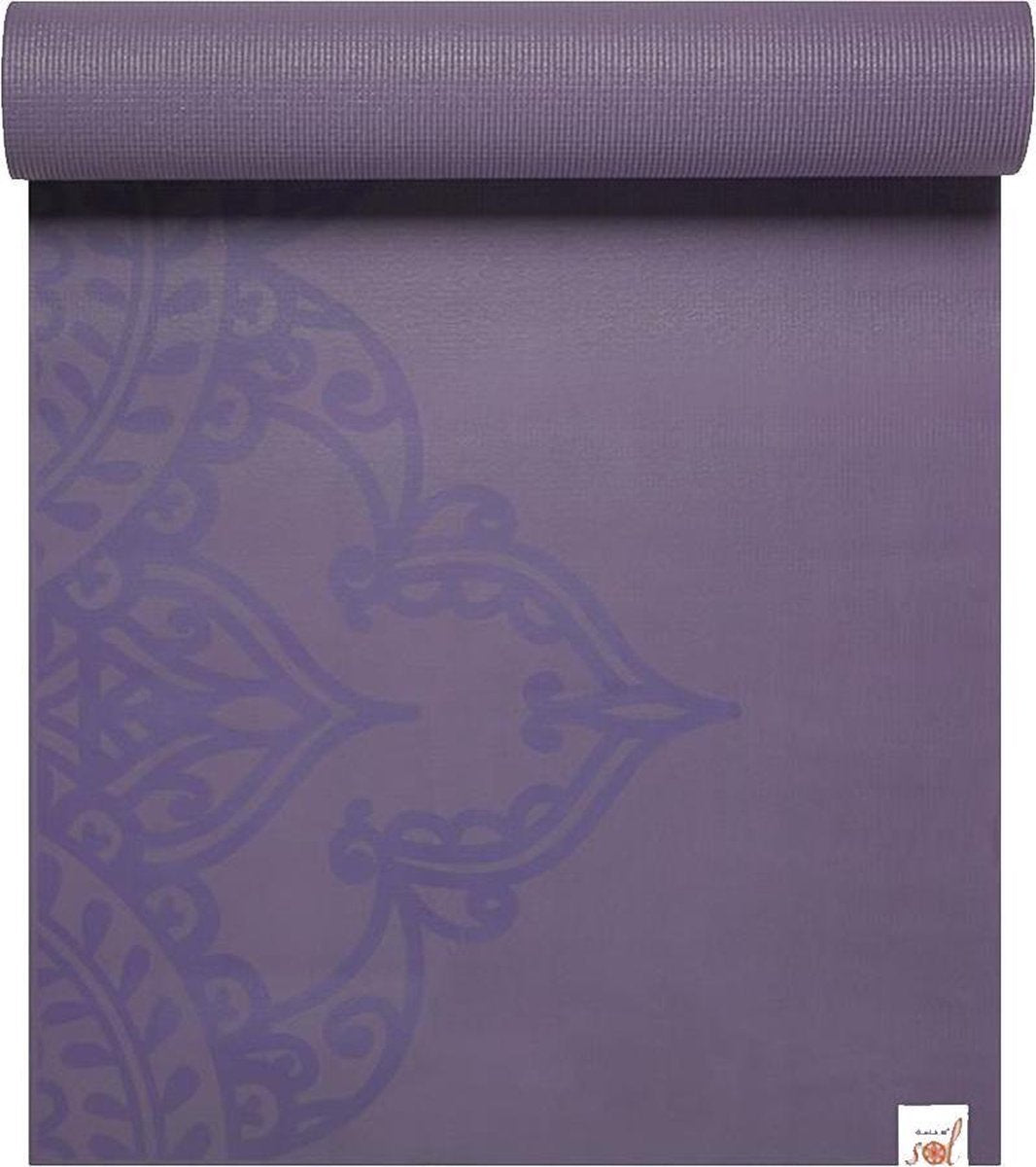 Gaiam Sol Sticky Grip Yoga Mat - Paars - 61 X 15 X 0.5 Cm