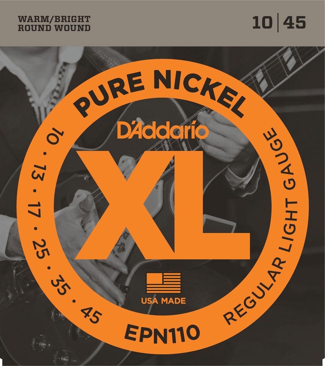 D'Addario EPN110 Pure Nickel Regular Light