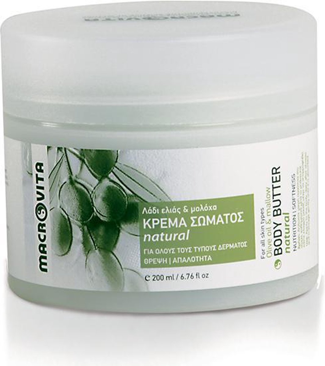 Macrovita Body Butter Natural met Olijfolie