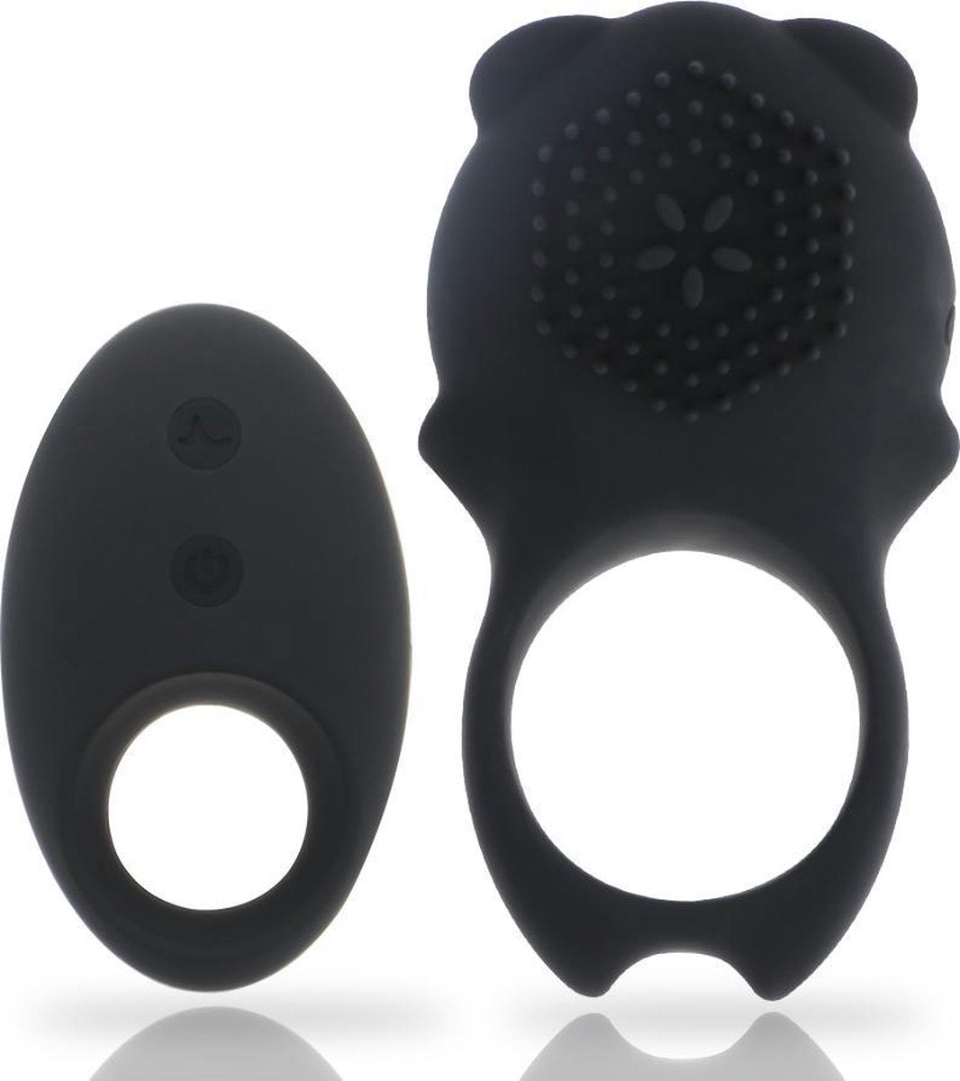 Mia colosseo cock ring remote control black.