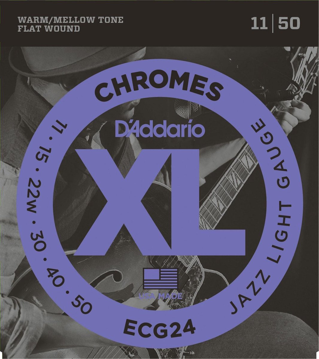 E-Git.snaren ECG24 11-50 Chromes Flatwound